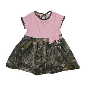 Bass Pro Shop Baby Girl Size 6 Months Pink Camo Dress Outdoor Kids